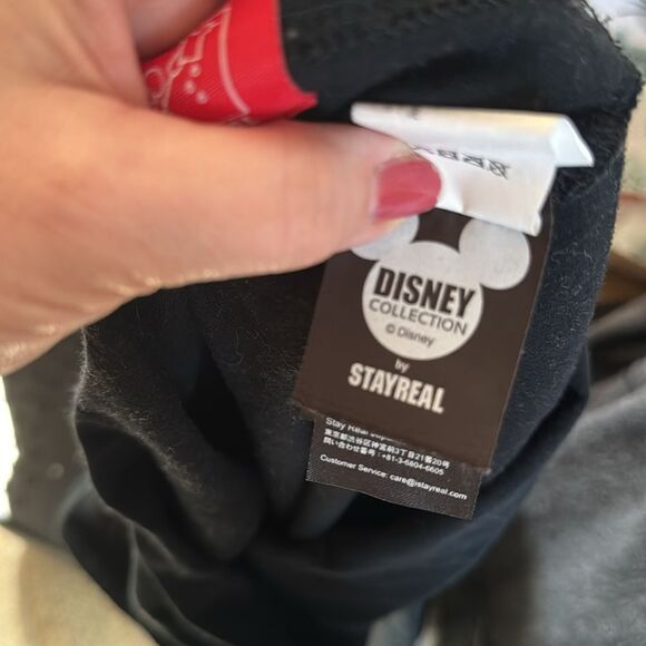 Stay real Disney collection Mickey Mouse black tee shirt size Small - Picture 4 of 5